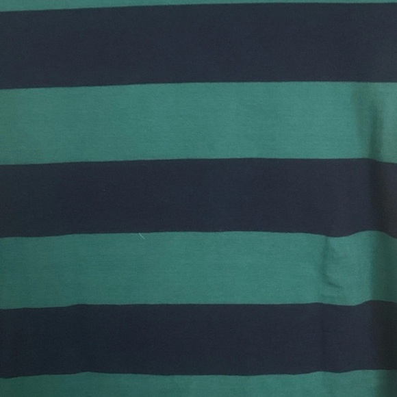 Striped Green & Navy Polo Shirt - Picture 4 of 4